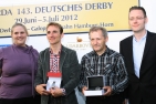 Meetingschampions Jockey Andrasch Starke und Trainervertretter Jochen Möller