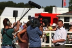 Dominik Moser wird von einem NDR TV - Team gefilmt