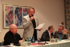 Heinz Baltus auf des Jahreshauptversammlung des Magdeburger Rennvereins 